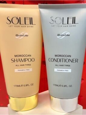 Soleil Moroccan Shampoo & Conditioner Set - New